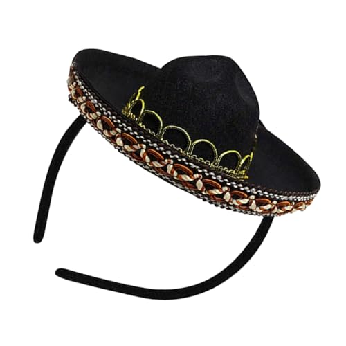 LOORGVEL Mini Haarreif Mexiko Stil Partyhut Leicht nicht Verblassend Design Karneval Kopfschmuck für Kostüm und Maskenbälle Geeignet für Festliche Anlässe und Foto Requisiten LOORGVEL Mini Haarreif Mexiko Stil Partyhut Leicht nicht Verblassend Design Karneval Kopfschmuck für Kostüm und Maskenbälle Geeignet für Festliche Anlässe und Foto Requisiten von LOORGVEL