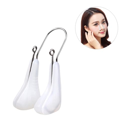 LOORGVEL Nasenformer Clip Weiß Nasenheber Shaping Clip zur Nasenstraffung und Lifting für Frauen und Mädchen Langlebiges Beauty Tool zur Nasenformkorrektur Operation von LOORGVEL