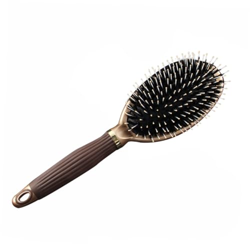LOORGVEL Natürliche Borsten Haarkamm mit Luftpolster Massagekamm für Damen und Herren Sanfte Kopfhautmassage Verbessert Haarwuchs Geeignet für Haartypen Nylon und Naturborsten von LOORGVEL