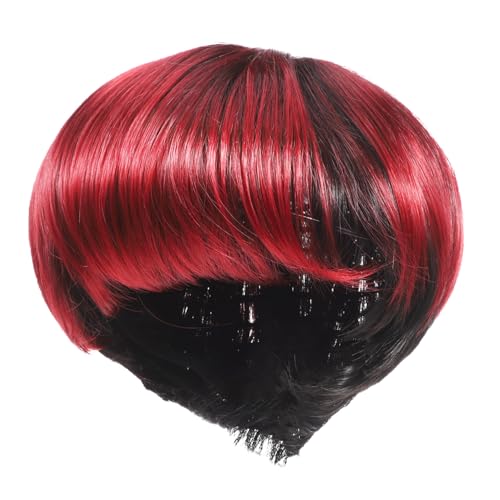 LOORGVEL Natürliche Kurzhaar-perücke Damen Bob Schnitt mit Fransen Atmungsaktive Synthetische Kurzhaarperücke für Alltag Party Cosplay Leichte Bequeme Kurzhaar-perücke mit Stylischem LOORGVEL Natürliche Kurzhaar-perücke Damen Bob Schnitt mit Fransen Atmungsaktive Synthetische Kurzhaarperücke für Alltag Party Cosplay Leichte Bequeme Kurzhaar-perücke mit Stylischem von LOORGVEL