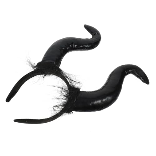 LOORGVEL Ox Horn Haarreif Halloween Kostüm Teufelshörner Stirnband Leicht Bequem Für Karneval Cosplay Party von LOORGVEL