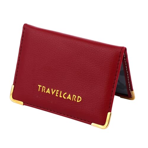 LOORGVEL PU Leder Kartenhalter Schutzetui für Bank und Ausweiskarten Schlankes Leichtes Design für Reise und Büro Praktische Hülle für Schnellen Zugriff Langlebiger Kartenpack von LOORGVEL