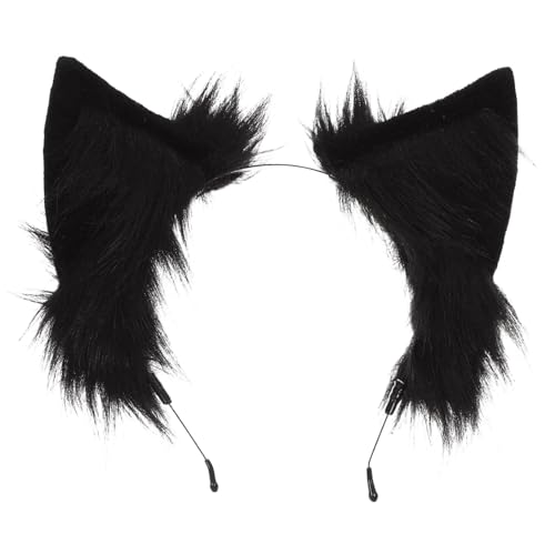 LOORGVEL Plüsch Cosplay Tierohren Haarreif mit Schleife Weiches Handgefertigtes Stirnband für Damen und Mädchen Komfortables Haarschmuck Accessoire für Kostümparty Karneval Alltag und von LOORGVEL