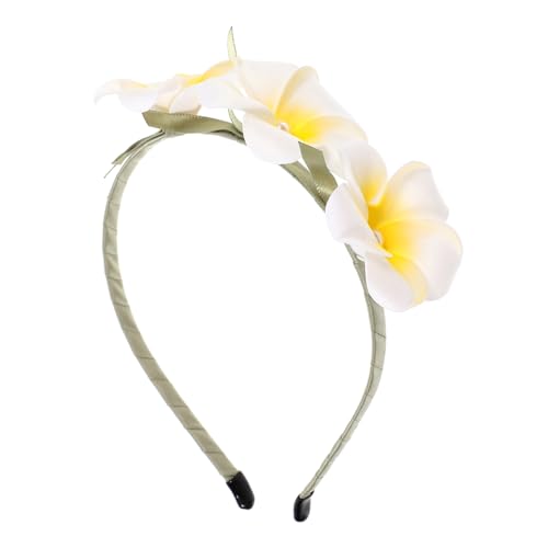 LOORGVEL Plumeria Stirnband für Mädchen Hawaiianisches Blumen Haarband Dekoratives Stirnband Floral Haarschmuck für Themenpartys Geburtstage und Cosplay LOORGVEL Plumeria Stirnband für Mädchen Hawaiianisches Blumen Haarband Dekoratives Stirnband Floral Haarschmuck für Themenpartys Geburtstage und Cosplay von LOORGVEL