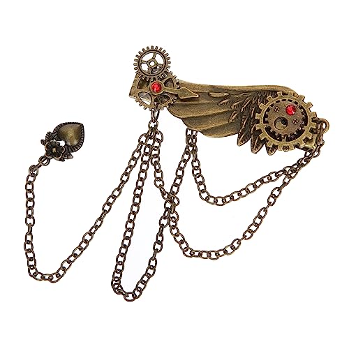 LOORGVEL Vintage Punk Haarklammer Mit Flügeln Aus Metalllegierung Stilvolles Haarschmuck-accessoire Für Frauen Perfektes Für Besondere Anlässe von LOORGVEL
