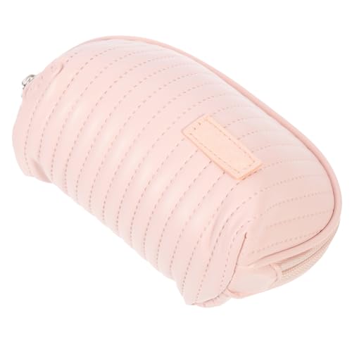 LOORGVEL Kosmetiktasche Pu Leder 1stücke Reise Make up Tasche Kleiner Kulturbeutel Für Damen Leichter Kosmetik Organizer in Pink Für Reisen Und Alltag von LOORGVEL