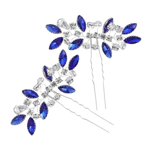 LOORGVEL Retro -Strasshaar Haare Haarschmuck für die Braut mit Strass Hochzeit Haarschmuck Frauen Party Haarspangen aus für Frauen Strass-Haarnadel Metall von LOORGVEL