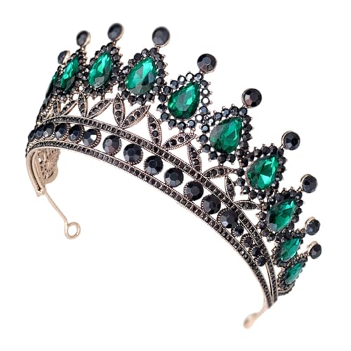 LOORGVEL Rhinestone Brautkrone Tiara Kristallkrone Haarschmuck Damen Hochzeit Party Stirnband Kopfstück Festliche Haarschmuck für Braut und Besondere Anlässe von LOORGVEL
