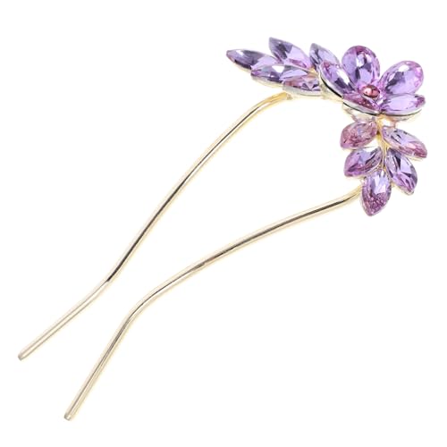 LOORGVEL Rhinestone U förmige Haarnadel Hochzeits Haarschmuck für Braut Strass Haarnadel für Dutt und Steckfrisur Damen Elegant Stabil für Festliche Anlässe von LOORGVEL