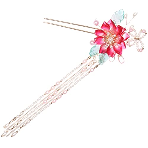 LOORGVEL Roter Haarschmuck Für Damen Quasten Haarnadel Eleganter Haarstab Im Chinesischen Stil Traditioneller Haaraccessoire Für Lange Haare Und Festliche Anlässe LOORGVEL Roter Haarschmuck Für Damen Quasten Haarnadel Eleganter Haarstab Im Chinesischen Stil Traditioneller Haaraccessoire Für Lange Haare Und Festliche Anlässe von LOORGVEL