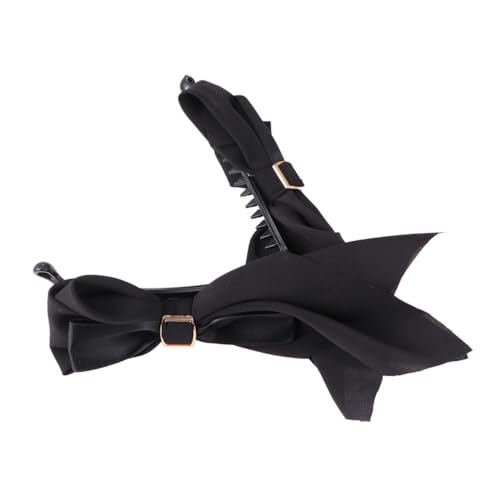 LOORGVEL Schlichte Stoff Haarklammer mit Schleifen Design Langlebiger Haarclip für Damen und Mädchen Vielseitig Einsetzbar Einfach zu Tragen Modisches Accessoire in Schwarz Zufällige Farbe von LOORGVEL