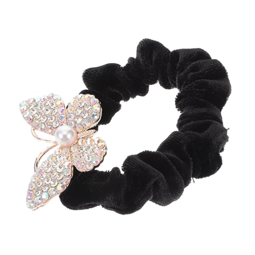 LOORGVEL Schmetterlings Haargummi für Damen Elastischer Pferdeschwanzhalter mit Funkelnden Strasssteinen für Dutt und Pferdeschwanz Haarschmuck Accessoire für Festliche LOORGVEL Schmetterlings Haargummi für Damen Elastischer Pferdeschwanzhalter mit Funkelnden Strasssteinen für Dutt und Pferdeschwanz Haarschmuck Accessoire für Festliche von LOORGVEL