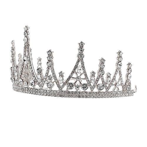 LOORGVEL Silbernes Krone Stirnband Haarschmuck für Mädchen Geburtstagsfeier Fotografie und Hochzeiten Vielseitige Haardekoration für Besondere Anlässe von LOORGVEL