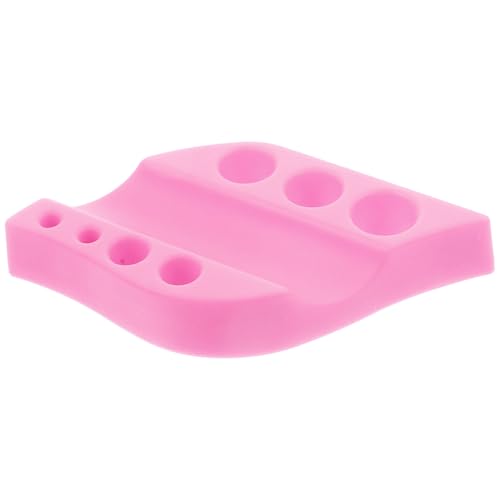 LOORGVEL Silikon Pigmentbecher Halterung mit Organizer für Tattoo Tinte und Makeup Stifte Wiederverwendbarer Rutschfester Pigmenthalter mit Baumwollstäbchenfach Geeignet für Profi und von LOORGVEL