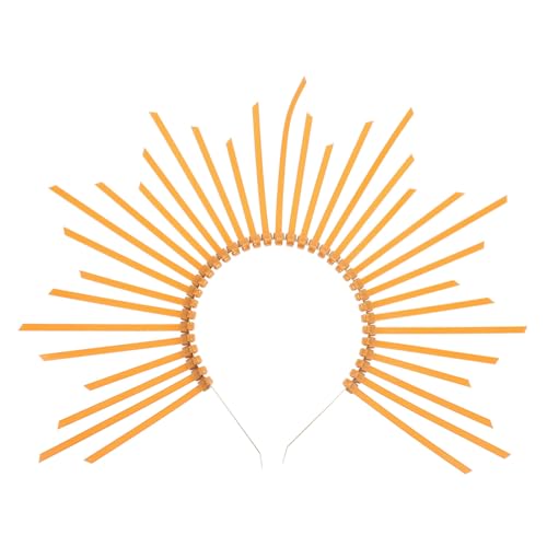 LOORGVEL Schickes -stirnband Modischer Heiligenschein-kopfschmuck Stirnband Für Party Und Urlaub Robustes Kunststoff-haarschmuck Passt Mädchen Für Bankette Und Fotos von LOORGVEL