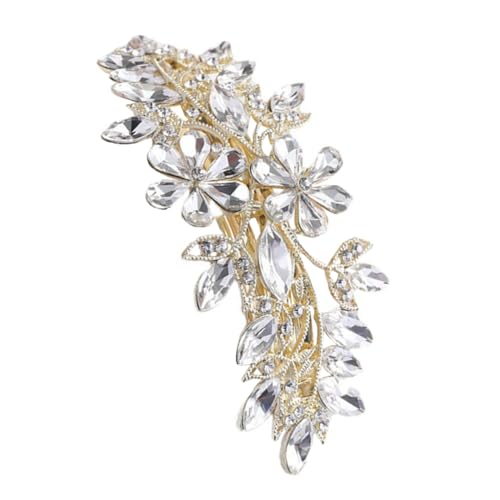 LOORGVEL Strass Blumen Haarklammer Frühling Haarspange Damen Haarschmuck für Hochzeit Party Festival mit Feiner Verarbeitung und Vielseitigem Styling von LOORGVEL