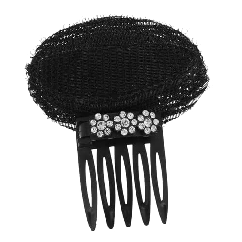 LOORGVEL Strass Haarspange mit Blumenmuster für Damen Unsichtbarer Volumen kamm zur Kronenerhöhung Natürlicher Ansatz Funkelnder Haarschmuck für Hochzeit und Formelle Anlässe Silberner von LOORGVEL