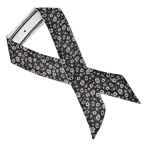 LOORGVEL Stylisches Seiden haarschal Haarband Damen Ponytail Holder Vintage Look Schmaler Knoten Haartuch Modisch für Party Arbeit Reise Langlebig und Rutschfest von LOORGVEL