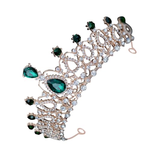 LOORGVEL Tiara Krone mit Funkelnden Strasssteinen Metall Haarschmuck für Mädchen Leicht und Stabil für Geburtstagsfeiern Kostüm Partys Fotoshootings und Festliche Anlässe von LOORGVEL