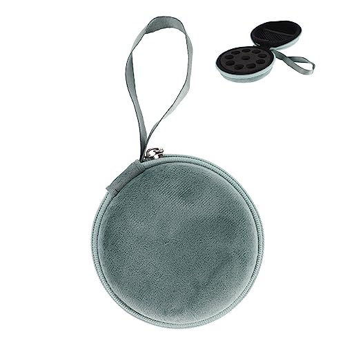 LOORGVEL Tragetasche für Ätherische Öle Fächer Grüner Organizer für Duftflaschen für Reisen und Täglichen Gebrauch mit Praktischer Innentasche und Robustem Design von LOORGVEL