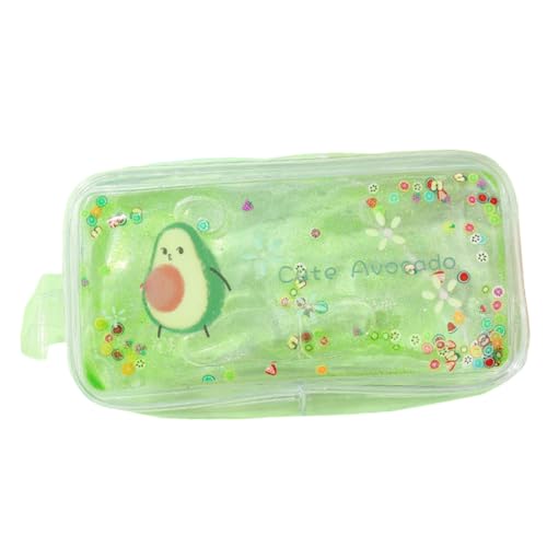 LOORGVEL Transparente Kosmetiktasche Avocado Motiv Große Kapazität Reise Kulturbeutel Leicht Make Up Tasche Für Frauen Outdoor Urlaub Gym von LOORGVEL