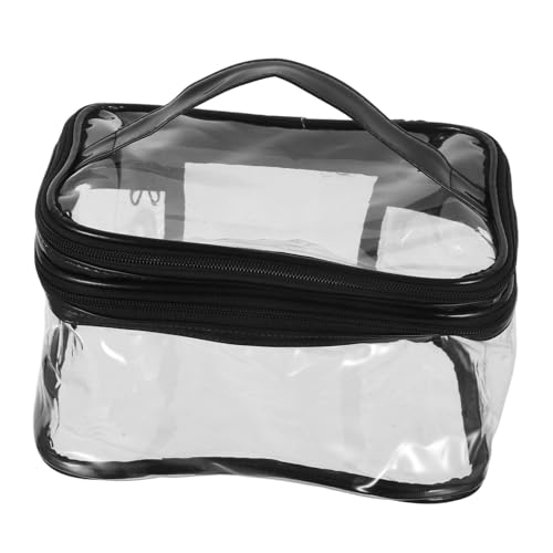 LOORGVEL Transparente Kosmetiktasche Groß mit Reißverschluss Reise kulturbeutel für Make up und Toilettenartikel Robuster Organizer mit Verstärkten Nähten für Damen und Herren von LOORGVEL