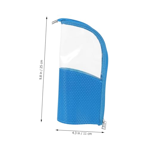 LOORGVEL Transparente Kosmetiktasche für Frauen Tragbarer Make up Organizer wasserdichte Schminktasche mit Reißverschluss für Reisen und Täglichen Gebrauch Leicht und Geräumig Himmelblau von LOORGVEL