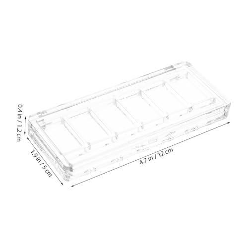 LOORGVEL Transparente Lidschatten Palette mit Fächern Leere Make up Aufbewahrungsbox für Lidschatten und Concealer Vielseitiger Organizer für Reise make up Robustes Kunststoff design von LOORGVEL