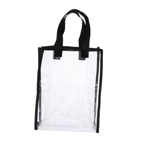 LOORGVEL Transparente PVC Handtasche Damen Wasserdichte Umhängetasche Großer Shopper Leicht Multifunktional Modisch für Shopping und Alltag von LOORGVEL