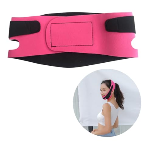 LOORGVEL Ultrathin Gesichtsmaske Mit V-form Für Schlanke Linie Strapazierfähiger Elastischer Kinnriemen Für Frauen Zur Unterstützung Der Gesichtshaut Doppelkinn von LOORGVEL