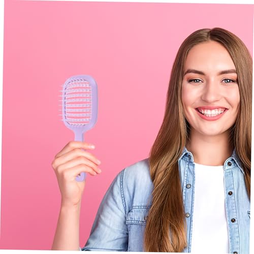 LOORGVEL Vielseitige Tragbare Haarkamm mit Ergonomischem Griff für Männer und Frauen zum Entwirren Kopfhautmassage Geeignet für Nasses Trockenes Lockiges und Dickes Haar Kompakte für von LOORGVEL