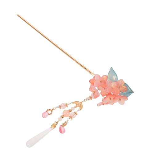 LOORGVEL Vintage Chinesische Haarnadel mit Blumenquaste Langlebig und Elegant Geeignet für Hanfu und Qipao Stilvolle Haarschmuck-befestigung für Frauen und Bräute von LOORGVEL