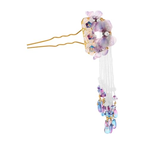 LOORGVEL Vintage Haarnadel Schmetterling mit Quaste Retro Chinesischer Haarschmuck Hanfu Haarstab für Frauen und Mädchen Traditioneller Haarschmuck Elegant und Zart für Besondere Anlässe von LOORGVEL