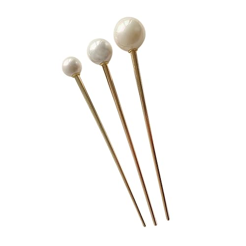LOORGVEL Vintage Metall Haar 3 Stück Set Modische Haar Essstäbchen Für Tägliche Hochzeit Party von LOORGVEL