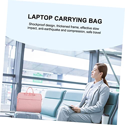 LOORGVEL Wasserdichte Laptoptasche mit Schulterriemen Tragbare Handtasche mit Stoßfestem Innenfutter Komfortabel und Leicht Damen Notebook Hülle für Büro Freizeit und Reisen Geeignet von LOORGVEL