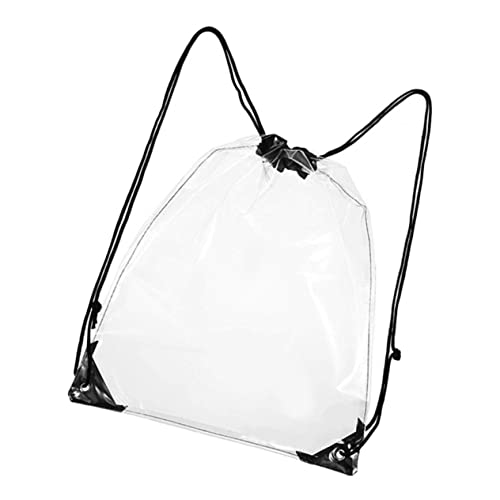 LOORGVEL Wasserdichter Kulturbeutel mit Kordelzug Transparenter Robuster PVC toilettentasche für Reisen Camping Strand Multifunktionale Aufbewahrungstasche für Damen und Herren von LOORGVEL
