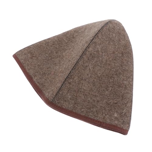 LOORGVEL Wollfilz Saunahut Übergröße Leicht Reusable Bademütze Wasserabsorbierend Für Damen Herren Sauna Wellness Badezimmer von LOORGVEL