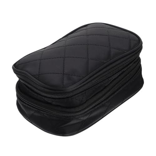 LOORGVEL wasserdichte Kosmetiktasche Damen Groß Kapazität Doppellagig Nylon Reise Make Up Organizer Kulturbeutel Leicht Kompakt mit Mesh Fächern für Unterwegs von LOORGVEL