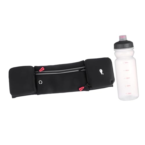 LOORGVEL wasserdichte Leichte Lauf Gürteltasche mit Trinkflasche Verstellbar und Wasserabweisend Multifunktional für Herren und Damen für Outdoor Sport und Fitness von LOORGVEL