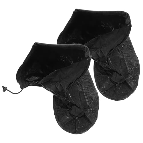 LOORGVEL wasserdichte Überschuhe mit Reißverschluss rutschfeste Verschleißfeste Regen Schuhüberzieher für Erwachsene Wiederverwendbare Leichte Schutzüberzüge XL bei Regenwetter von LOORGVEL