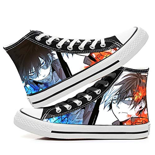 LOPERT My Hero Academia Boku No Hero Academia Gedruckt Izuku Bakugo Cosplay Schuhe Unisex Hohe Sneakers Erwachsene von LOPERT
