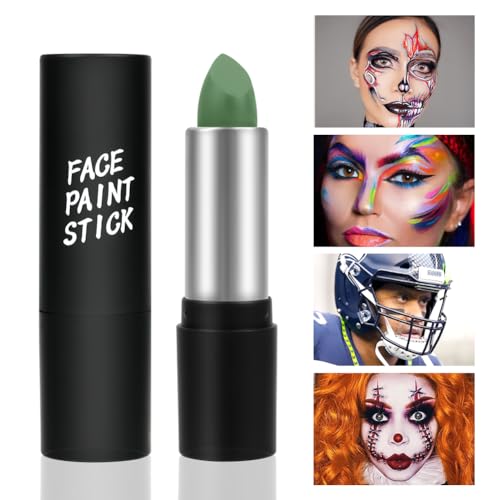 Bodypainting Farben, Tarnschmink-Stift, Öl Creamy Blendable Stick, Waschbar Face Paint Bodypaint Schmink für Halloween Karneval Make-up Fasching (Grün) von LOPHE