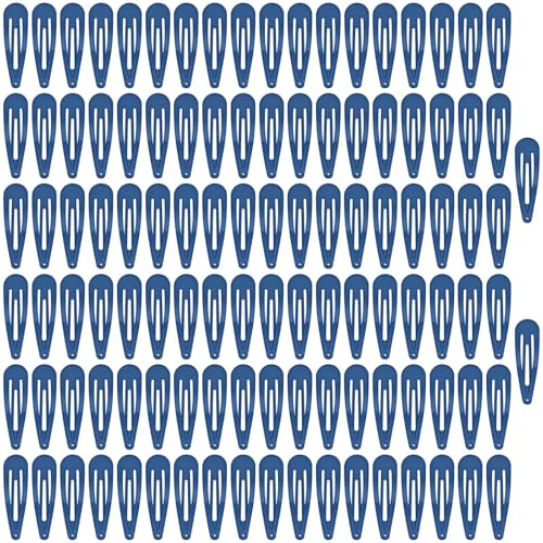 LOPHE Haarspangen Mädchen, 110 Stück Haarspangen Schwarz Haarclips, Metall Haarclips Haar Clips Metall Für Haarstyling Make Up, Frisör Zubehör, Marineblau von LOPHE