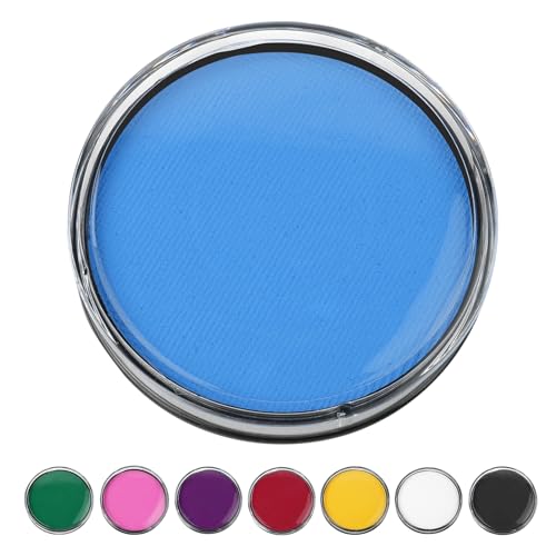 LOPHE Water Color Schminke, 30g vegan Bodypainting Farben Schminke Kinder, Waschbar Theaterschminke Körperfarbe, Gesichtsfarbe Kinderschminke für Make up Karneval & Halloween Party (Blau) von LOPHE