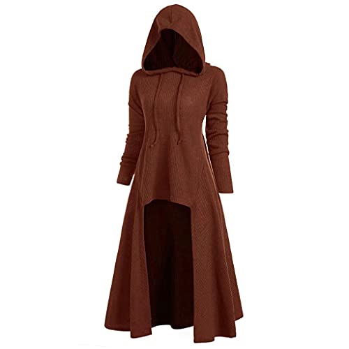 Umhang Kleid mit Kapuze Vintage Wasserfall Samtumhang Cape Vampir Kostüm Damen Cosplay Viktorianischen Umhang Prop für Karneval Masquerade Mittelalter Bekleidung Kanerval Faschingskostüme Damen von LOPILY