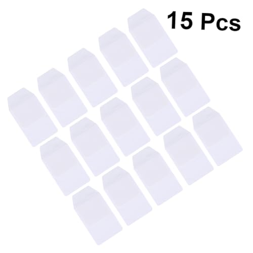 LOPUNER 15 Stück Teiliges PVC Transparenter Auslaufsicherer Stifttaschen Praktische Pen Pocket Protector Tasche für Ärzte und Pflegepersonal Weiß zum Schutz der Uniform für Bürobedarf von LOPUNER