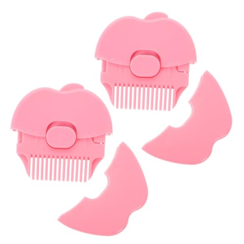 LOPUNER 2 Stück Apfel Förmiger Haarschneider mit Mini Werkzeug Haarschneiden für Junge Mädchen Sicher für Spliss Tragbar für Unterwegs von LOPUNER