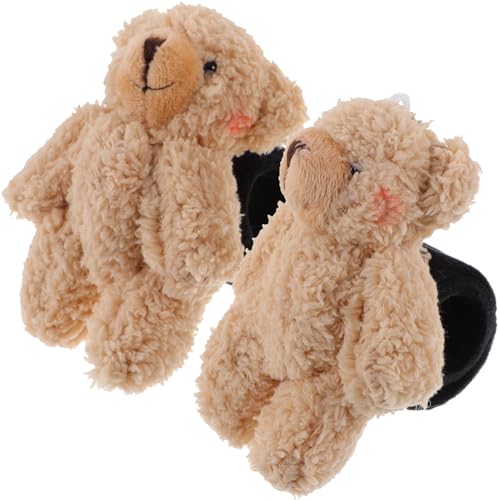 LOPUNER 2 Stücke Kinderarmband Cartoon Bär Slap Armband Sicheres und Verschleißfestes Material für Geburtstagsfeiern Halloween Weihnachten und Mehr Tiermotiv Design von LOPUNER