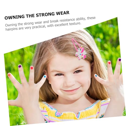 LOPUNER 20 Stück Teiliges Einhorn Haarklammer für Mädchen Bunte Haarschmuck Clips Niedliche Haarspangen Sicher und Einfach zu Verwenden Perfektes und Mitgebsel für Kindergeburtstag von LOPUNER