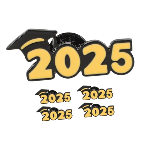 LOPUNER 5 Stück Teiliges Abschluss Broschen aus Zinklegierung Dekorative Anstecknadel für Kleidung Hüte und Rucksäcke für Absolventen der Klasse von LOPUNER